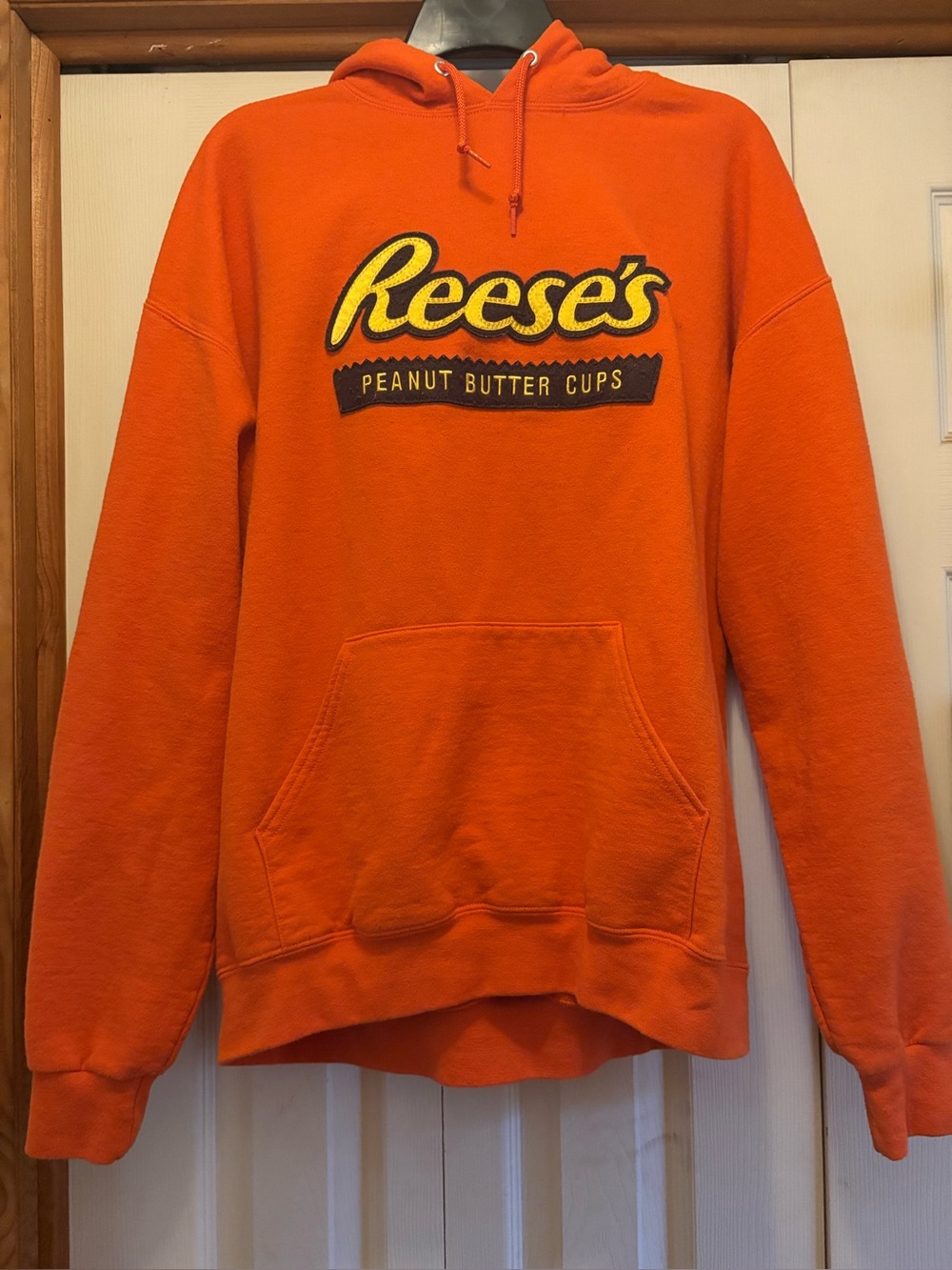 Jerzees Orange Reese's Logo Hoodie
